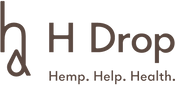 H-drop Hemp. Help. Health. ロゴ